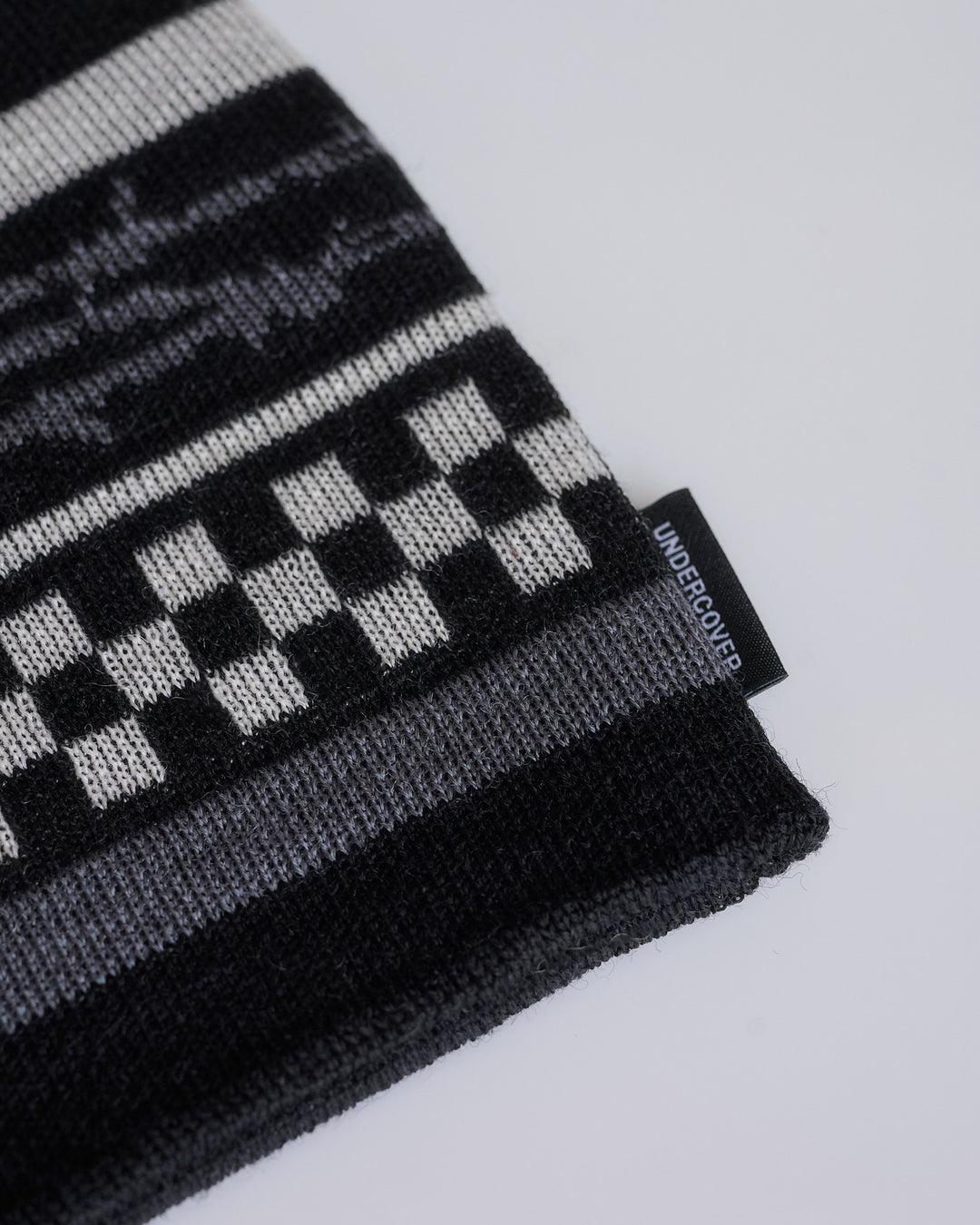 UNDERCOVER Barbed Check Beanie Black