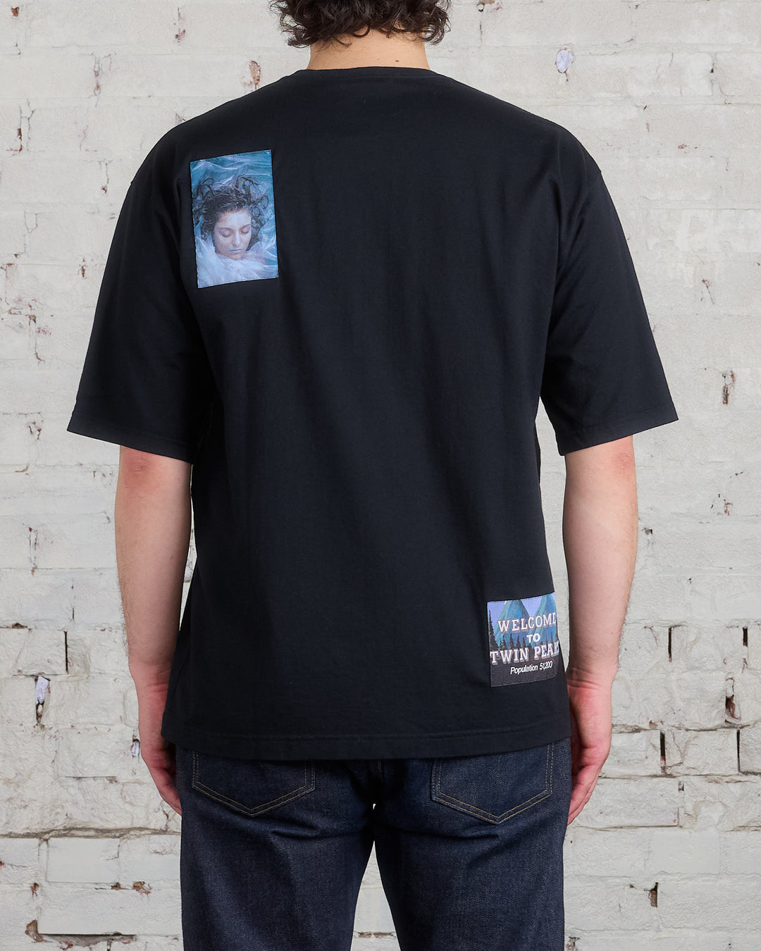 UNDERCOVER Twin Peaks Patch T-Shirt Black