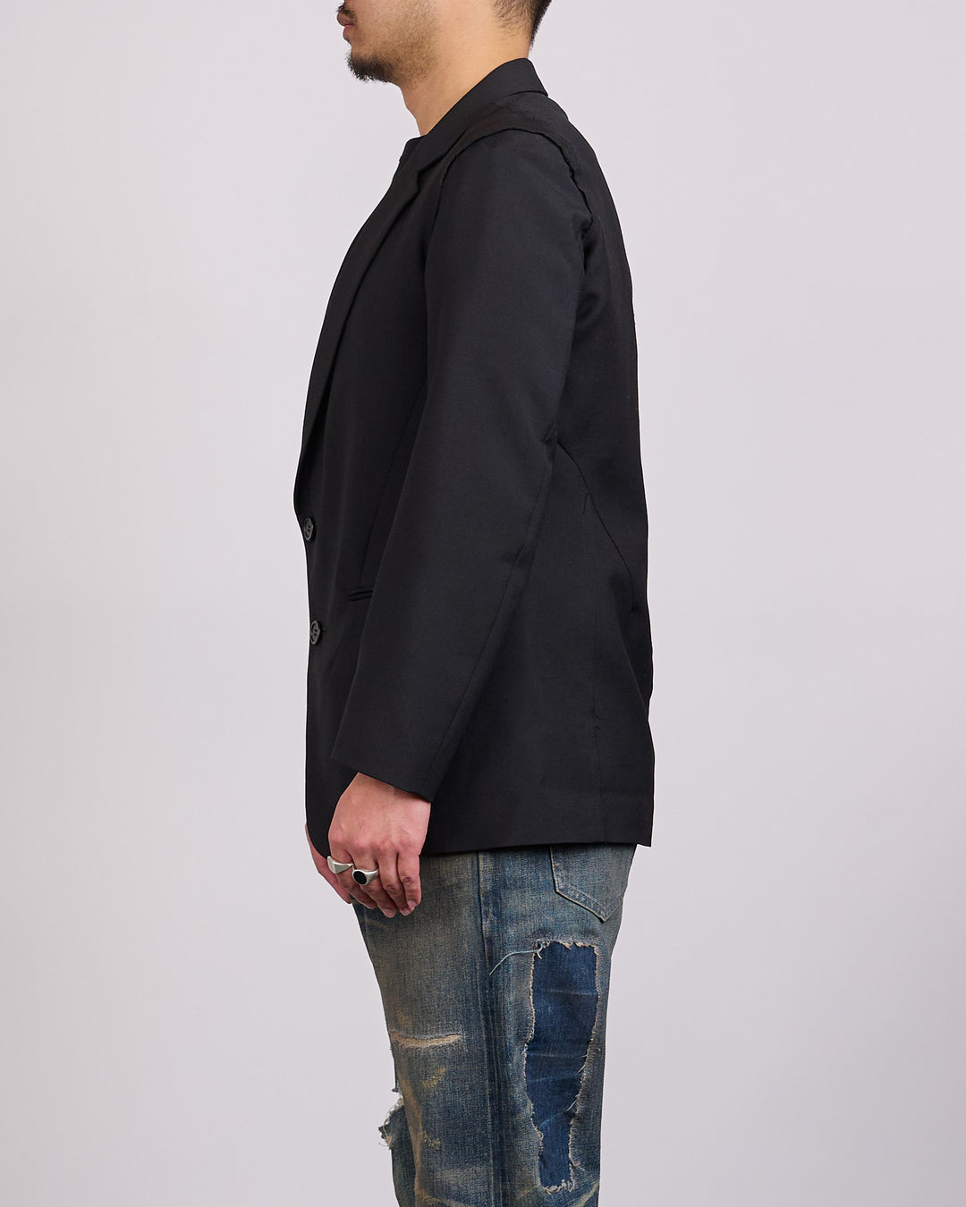 UNDERCOVER Wool Mohair Blazer Black