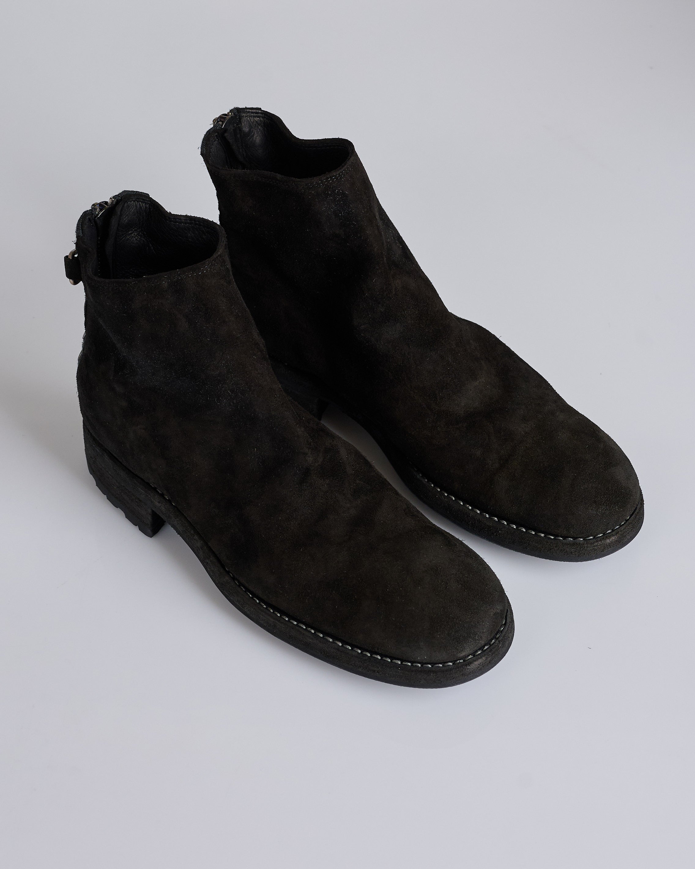 UNDERCOVER Guidi UC1E4F01 Eyelet Zip Boot Black – LESS 17