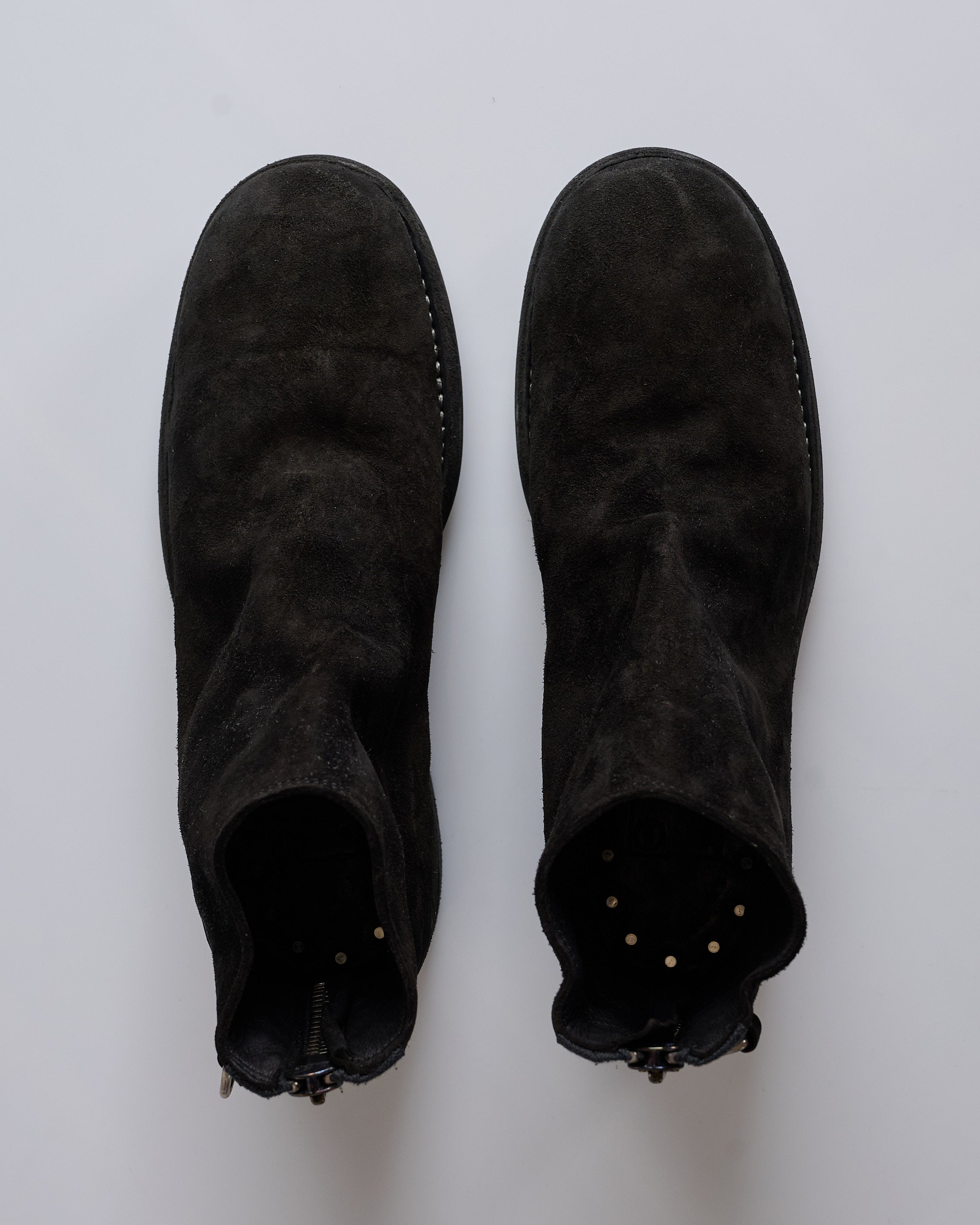 UNDERCOVER Guidi UC1E4F01 Eyelet Zip Boot Black – LESS 17