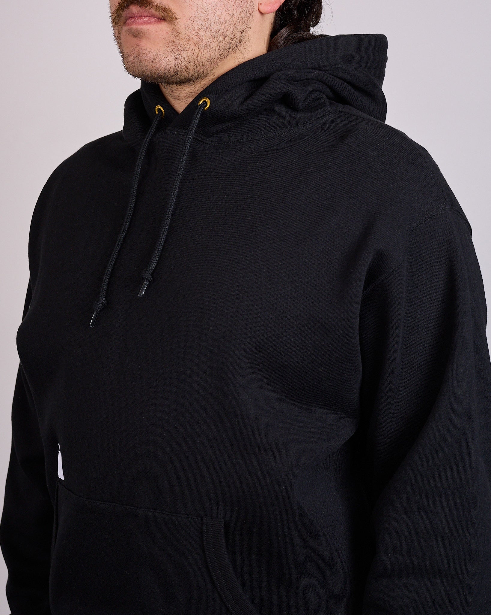 WTAPS AON Label Embroidered Hoodie Black – LESS 17