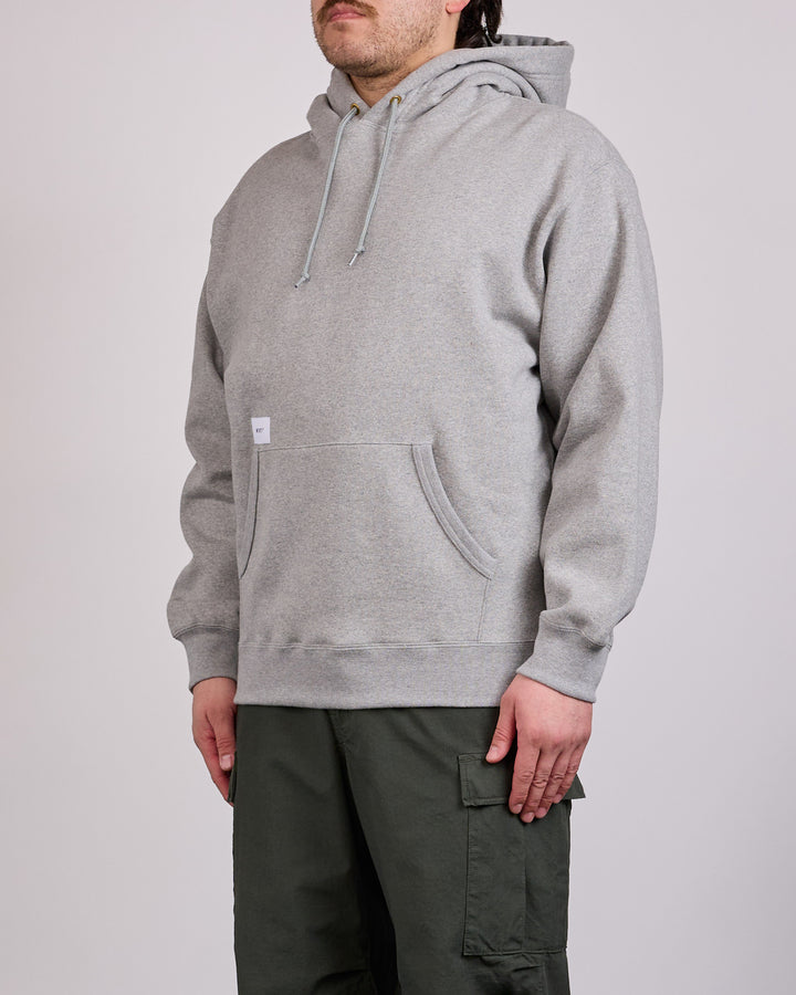 WTAPS AON Label Embroidered Hoodie Gray