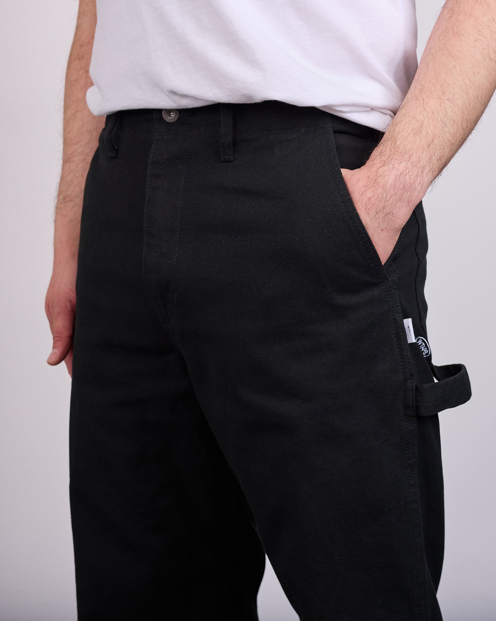WTAPS ARMSTG2502 Cotton Canvas Carpenter Pant Black – LESS 17