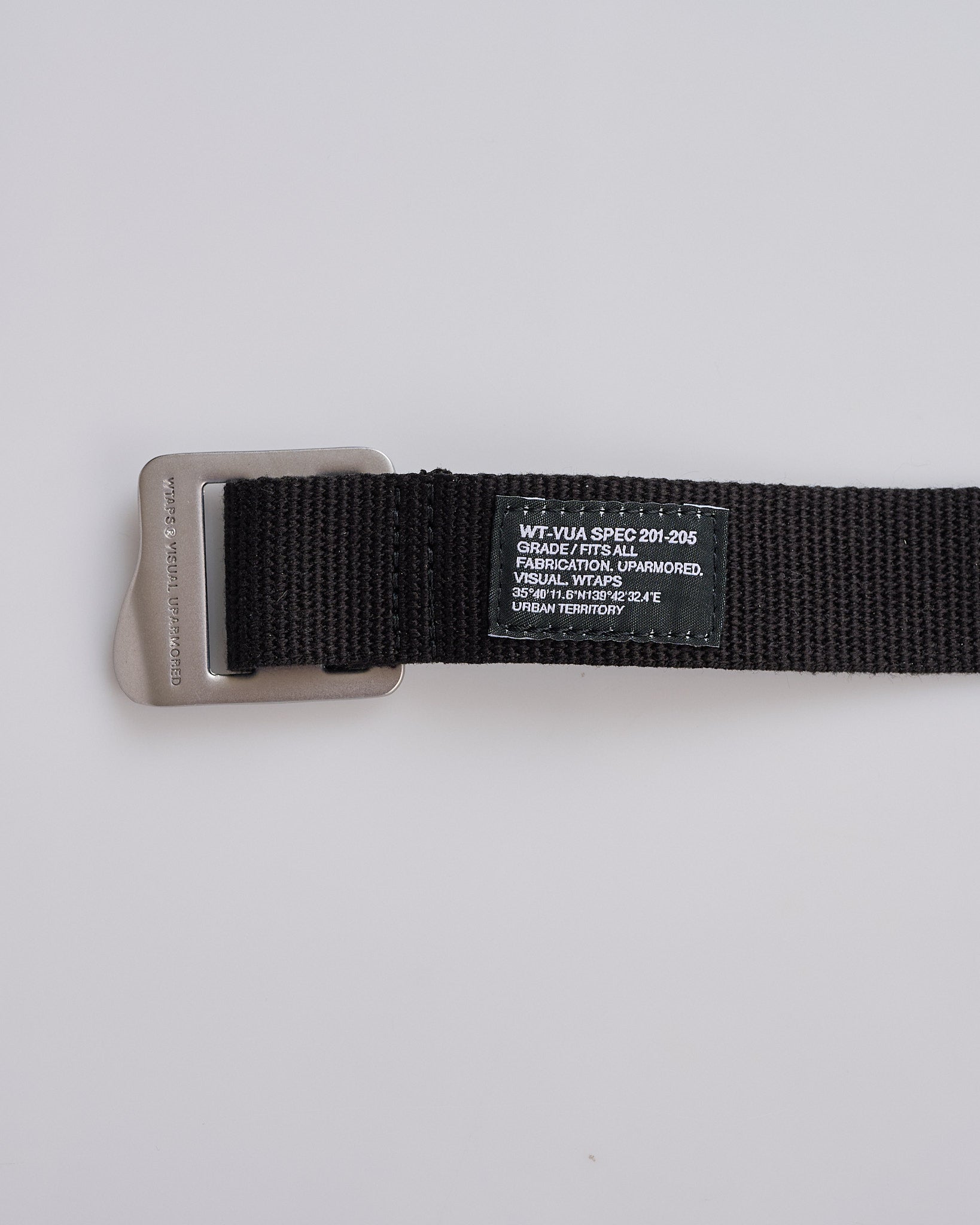 WTAPS Acrylic Webbing Belt Black – LESS 17