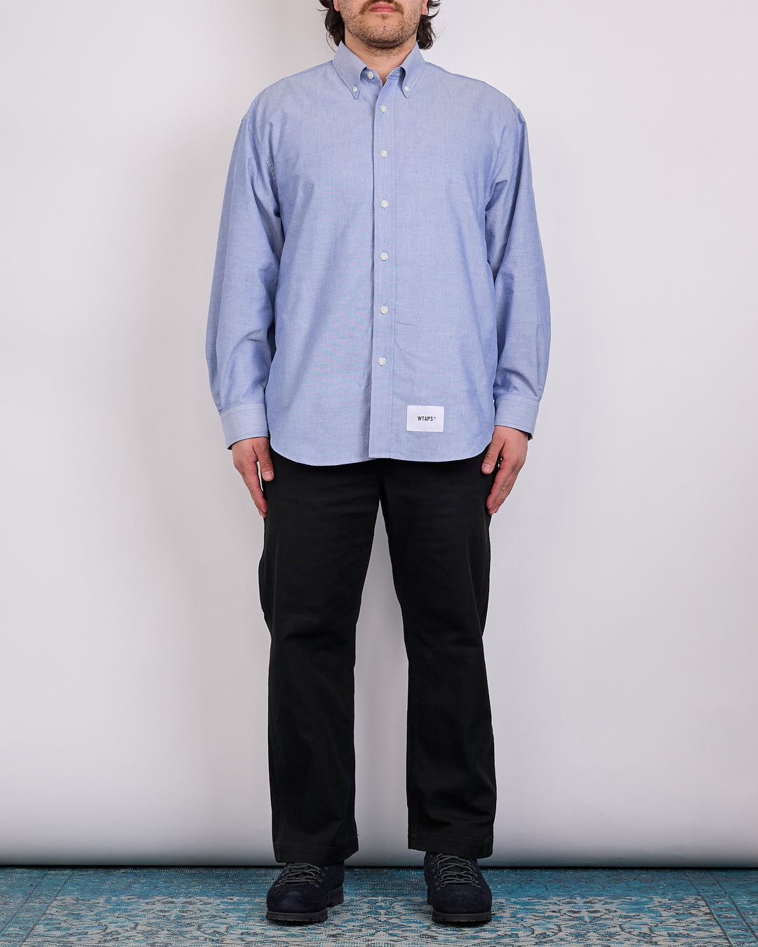WTAPS BD 03 Coolmax Oxford Button Shirt Blue