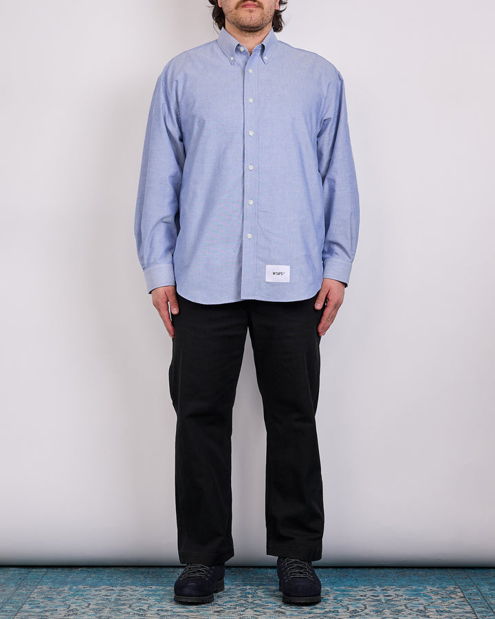 WTAPS BD 03 Coolmax Oxford Button Shirt Blue