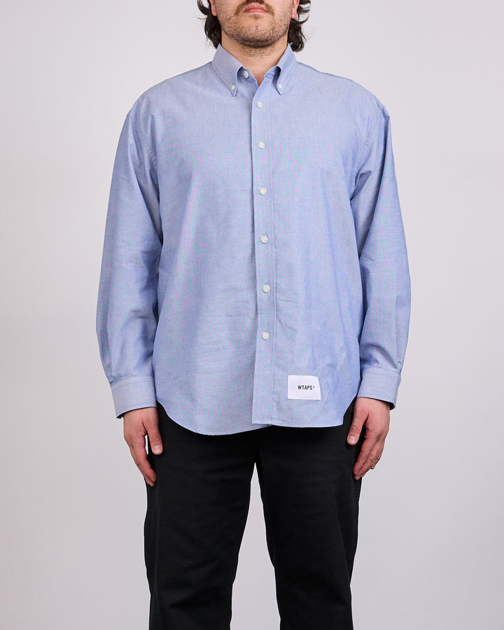 WTAPS BD 03 Coolmax Oxford Button Shirt Blue