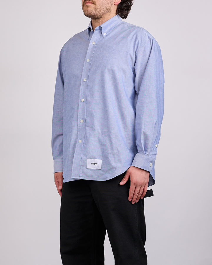 WTAPS BD 03 Coolmax Oxford Button Shirt Blue