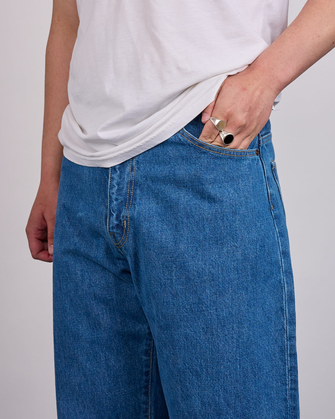 WTAPS Blues Straight Cotton Denim Jean Indigo