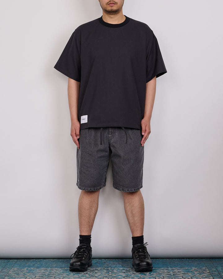 WTAPS Blues Straight Cotton Denim Short Black