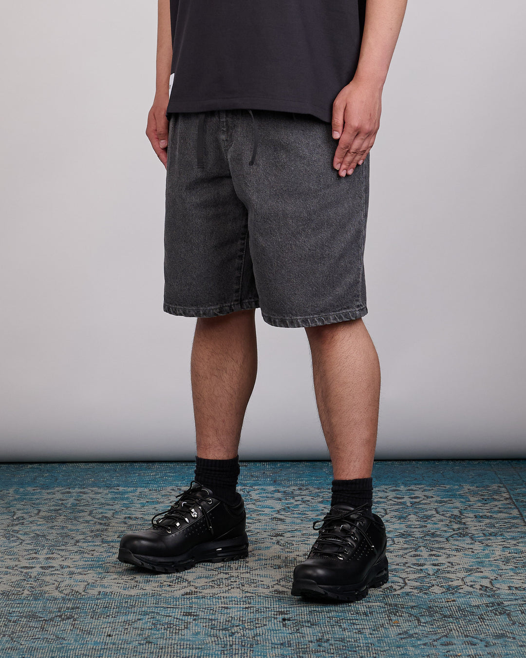 WTAPS Blues Straight Cotton Denim Short Black