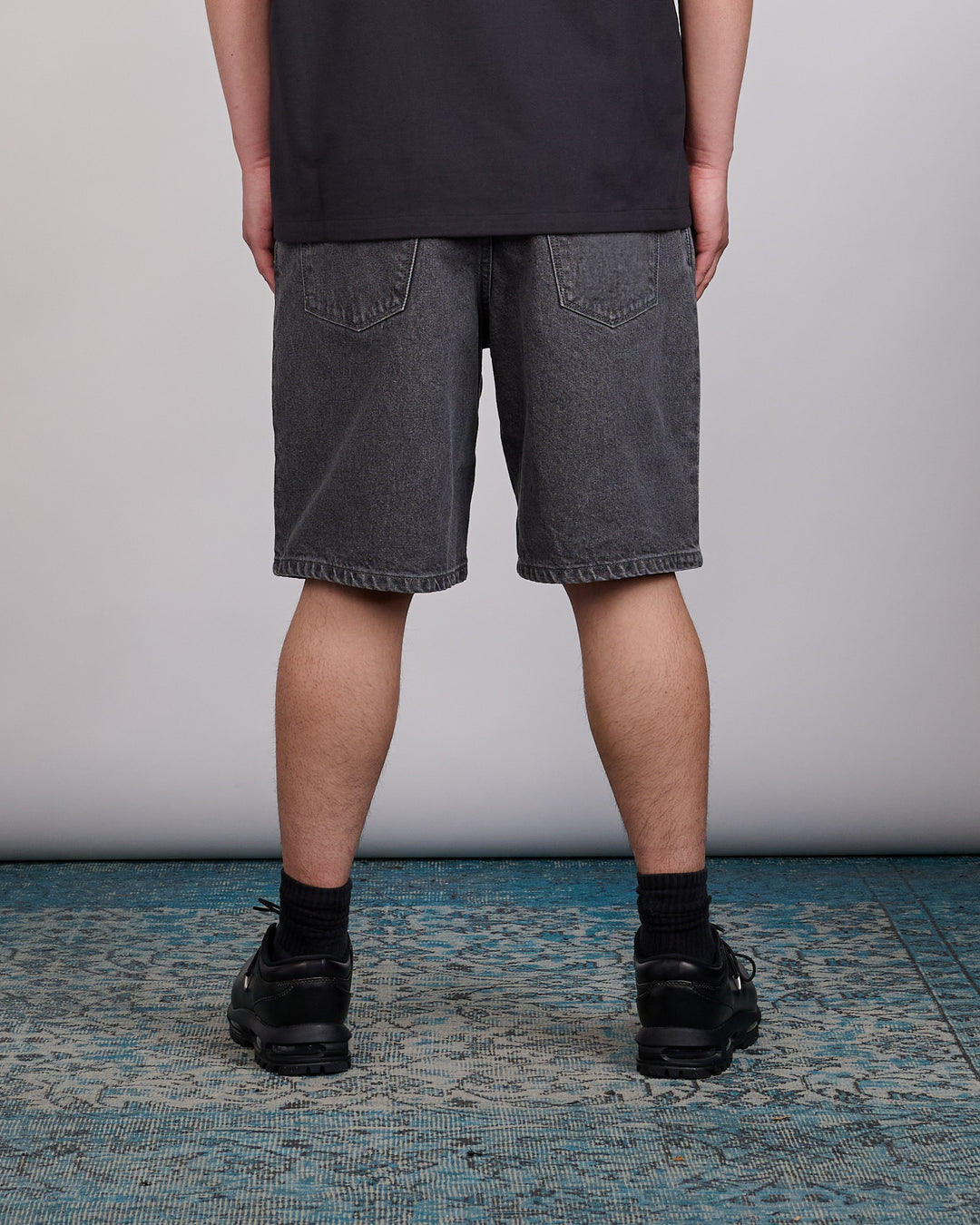 WTAPS Blues Straight Cotton Denim Short Black