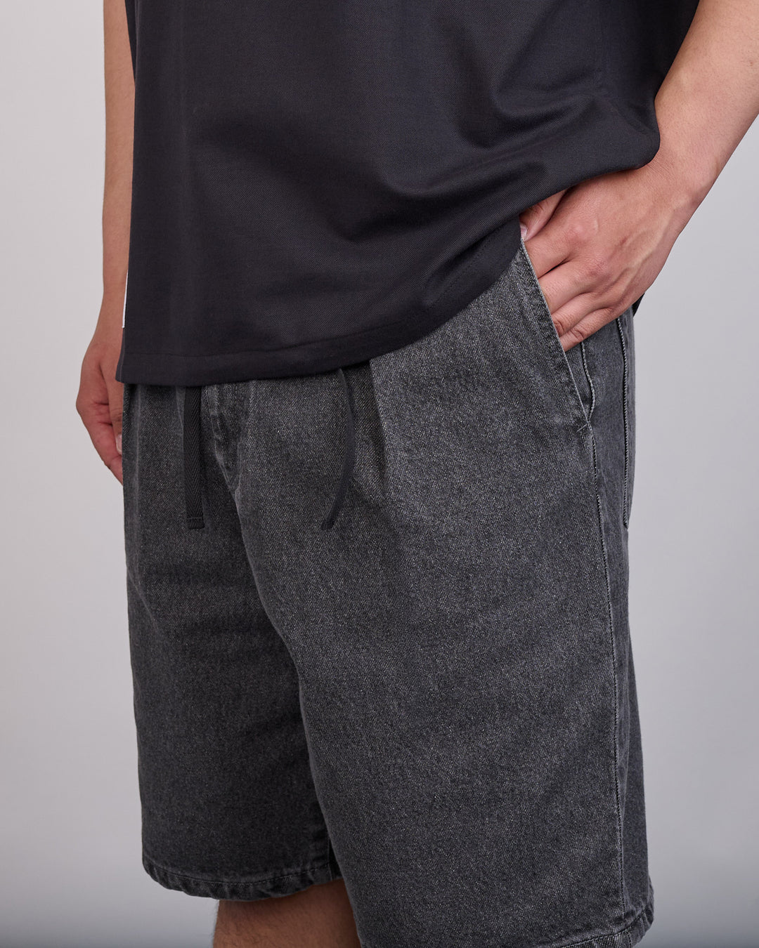 WTAPS Blues Straight Cotton Denim Short Black