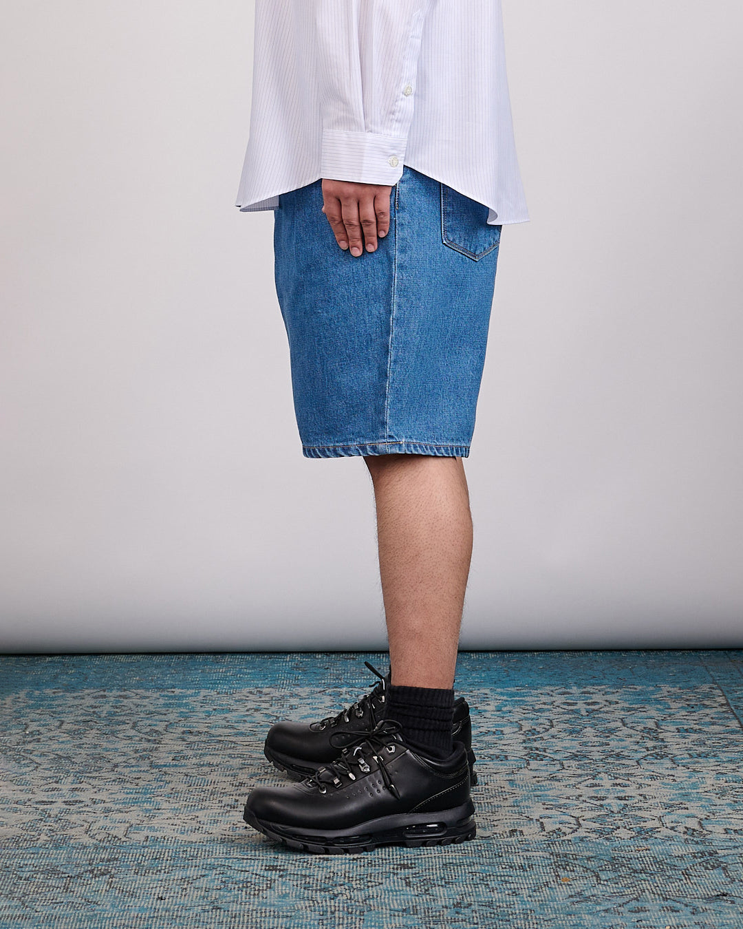 WTAPS Blues Straight Cotton Denim Short Indigo