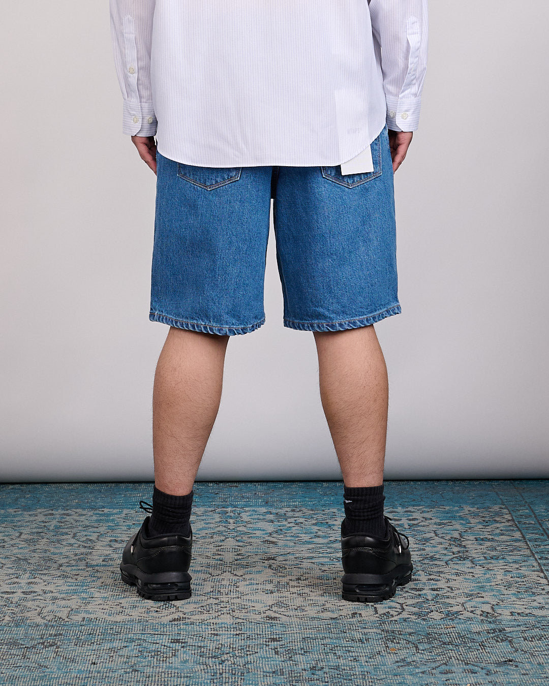 WTAPS Blues Straight Cotton Denim Short Indigo