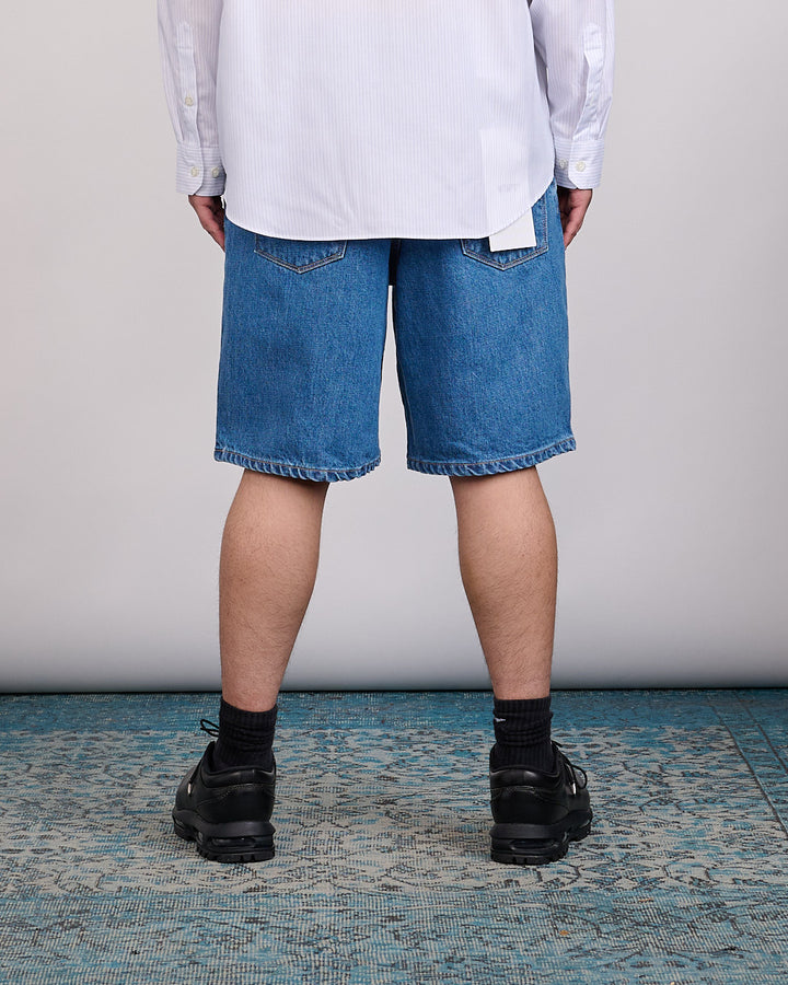 WTAPS Blues Straight Cotton Denim Short Indigo