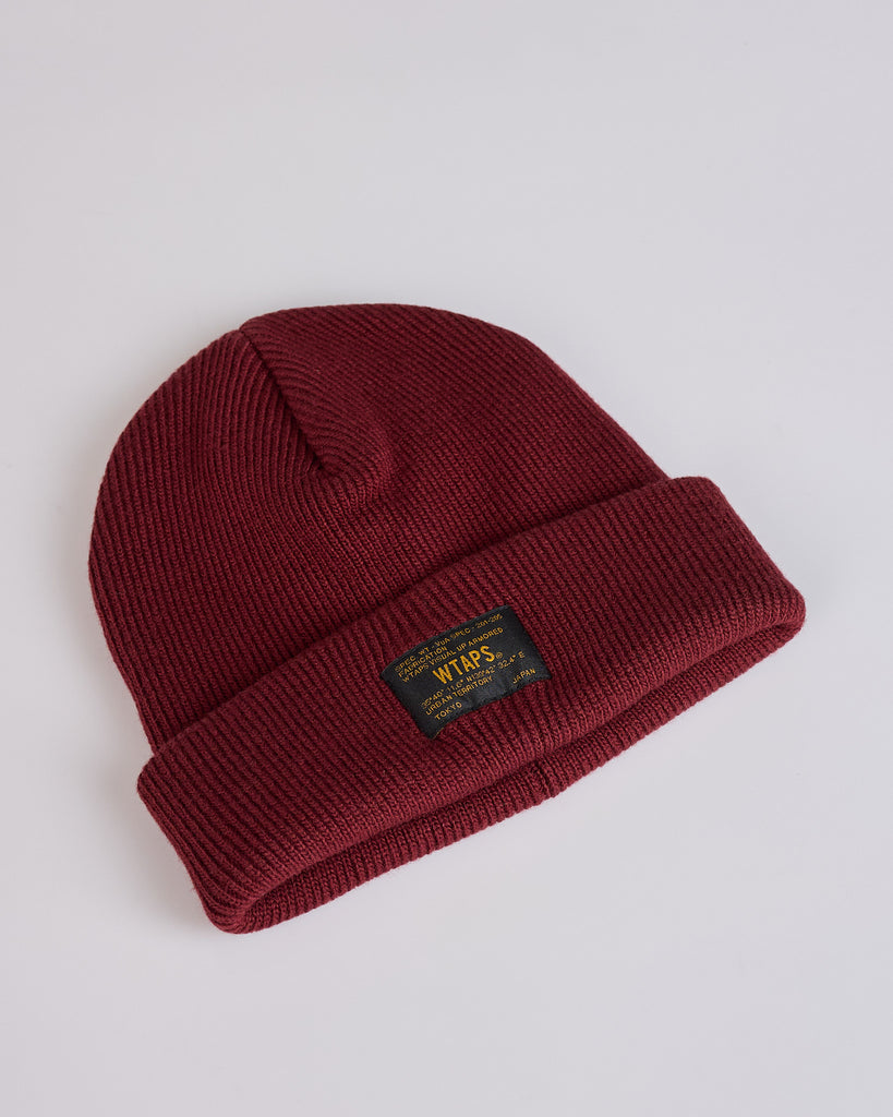 帽子 Wtaps Beanie 05 Acrylic Protect Burgundy WTAPSFGZALNYBeanieBurgundy_013