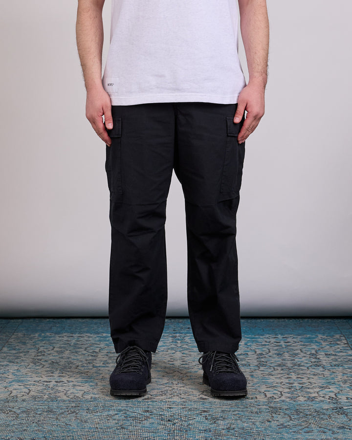 WTAPS MILT9601 Cotton Ripstop Cargo Pant Black