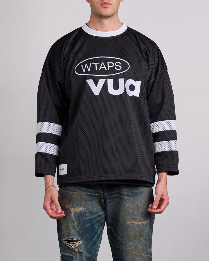 WTAPS Netminder Mesh Crew Black White