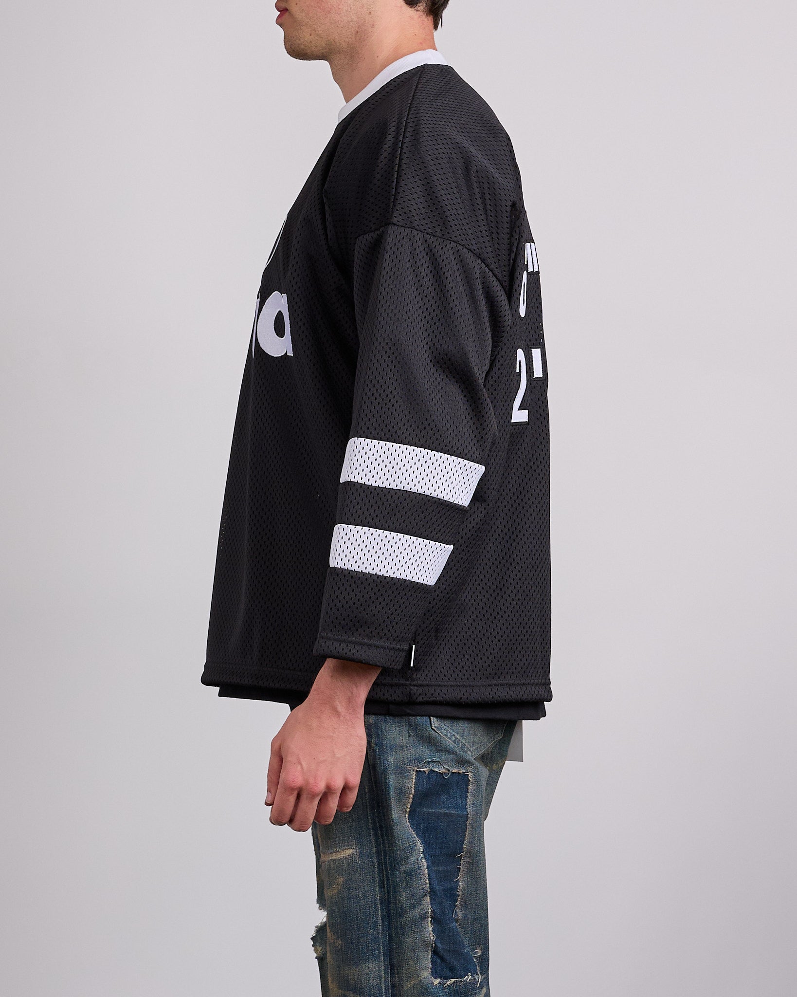 WTAPS Netminder Mesh Crew Black White – LESS 17
