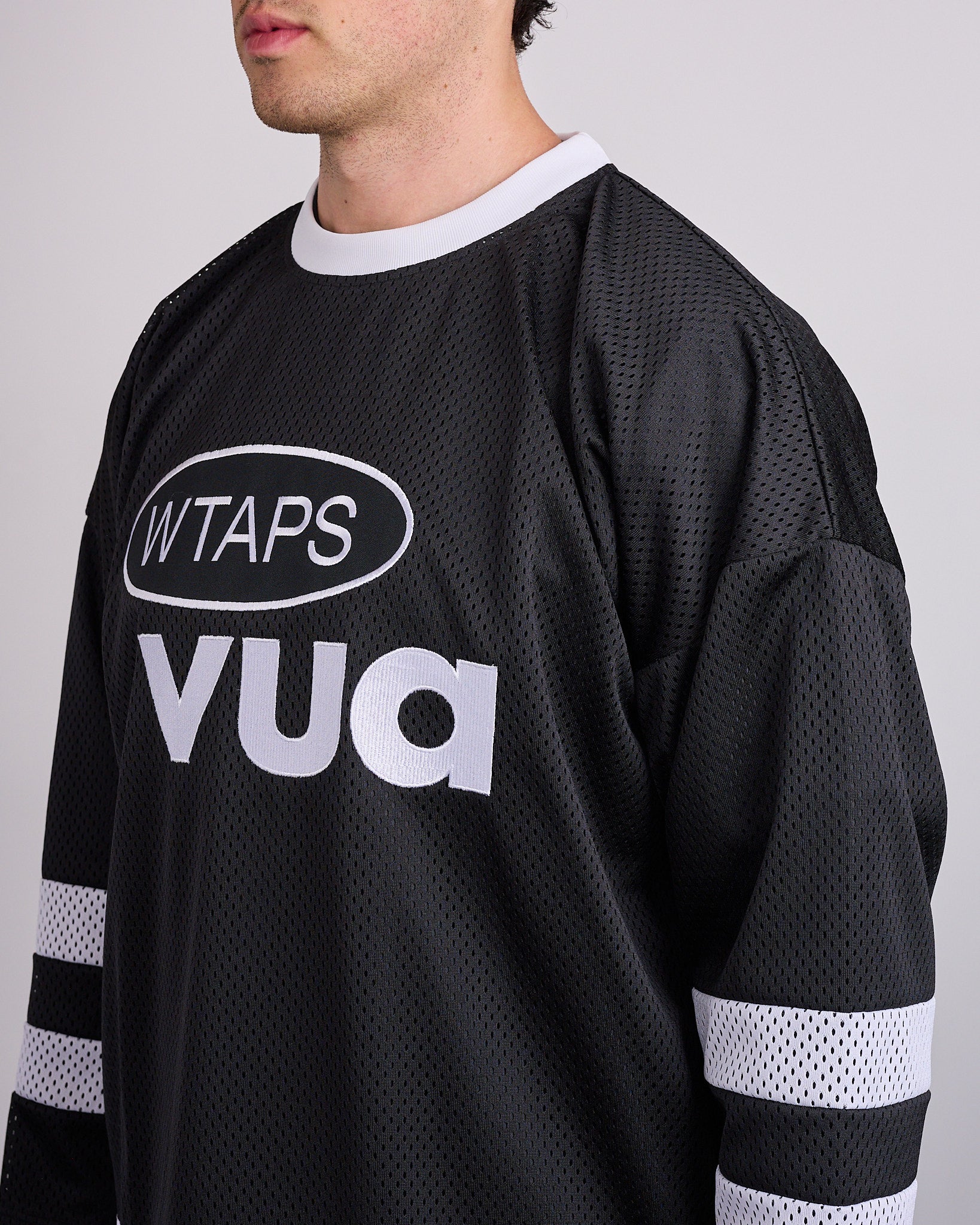WTAPS Netminder Mesh Crew Black White – LESS 17