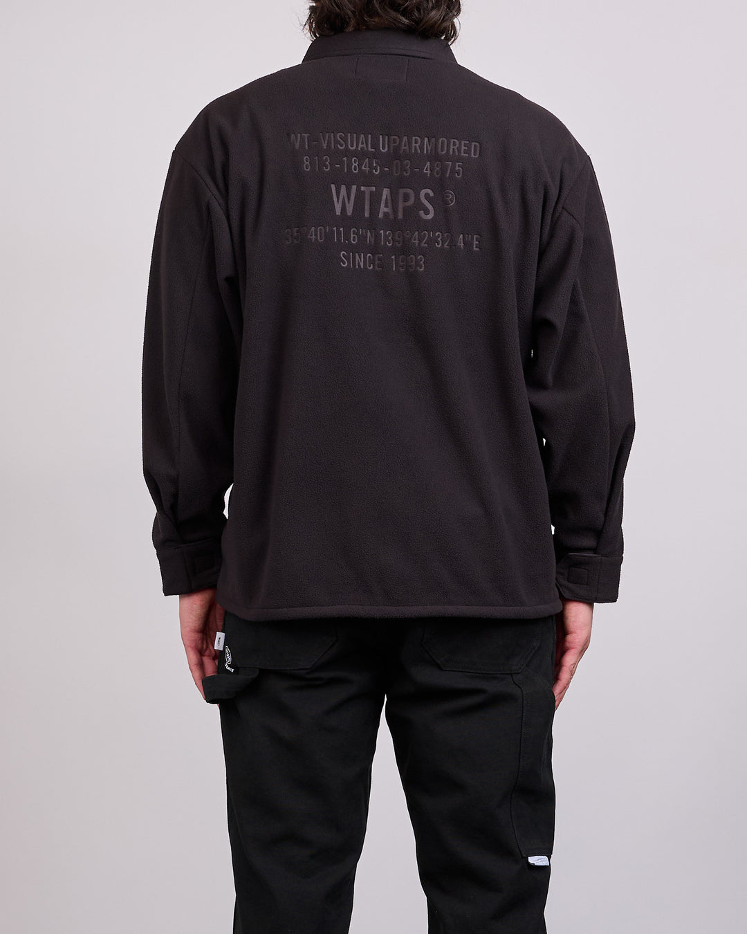 WTAPS OBJ Fleece Button Shirt Black