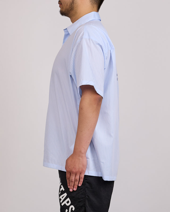 WTAPS REPO CPTL Broadcloth Textile SS Button Shirt Blue