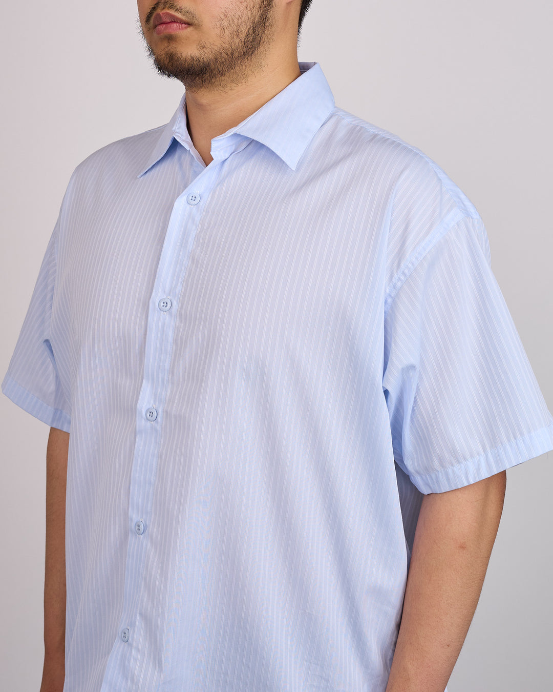 WTAPS REPO CPTL Broadcloth Textile SS Button Shirt Blue