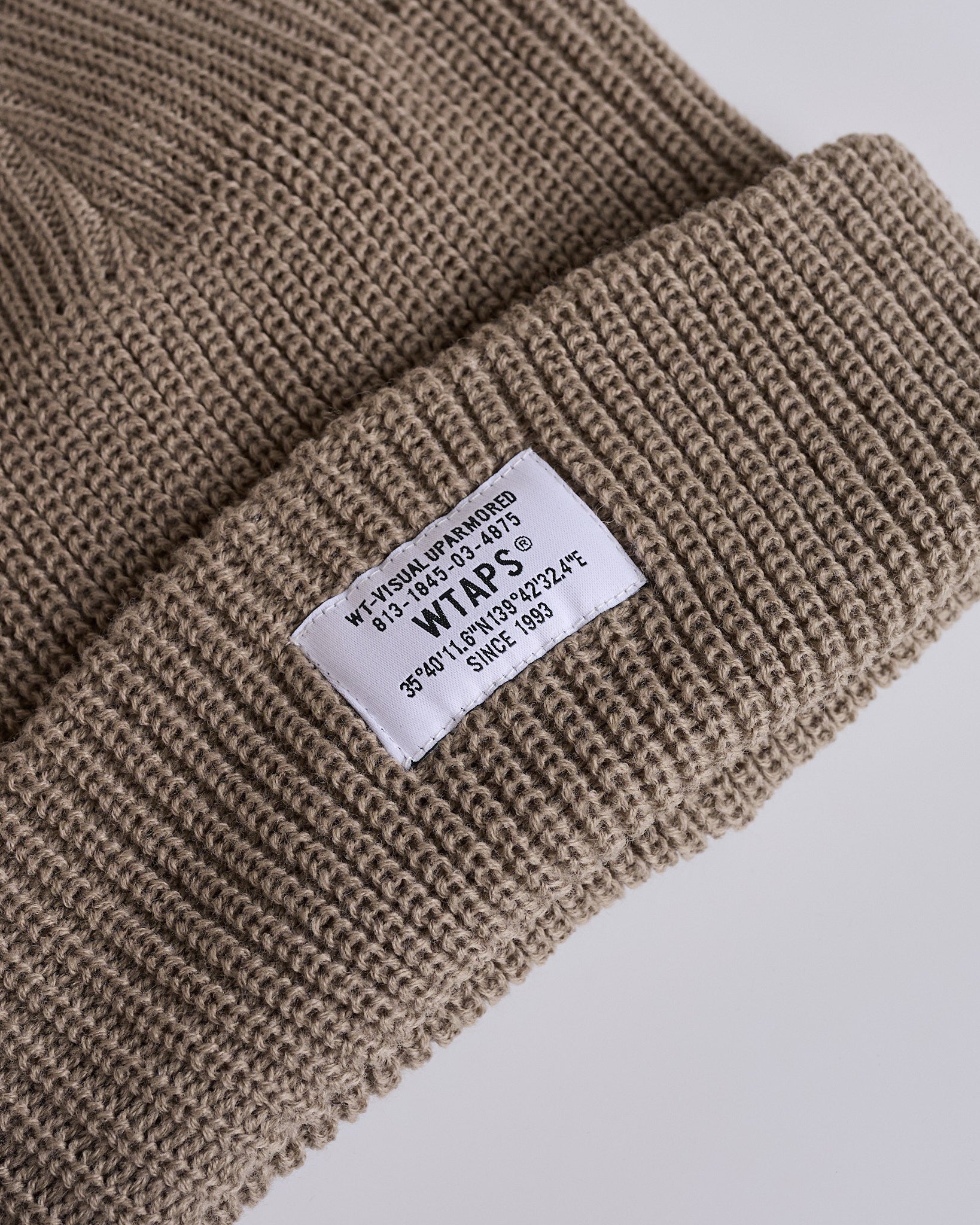 WTAPS SGT Acrylic Beanie Greige – LESS 17