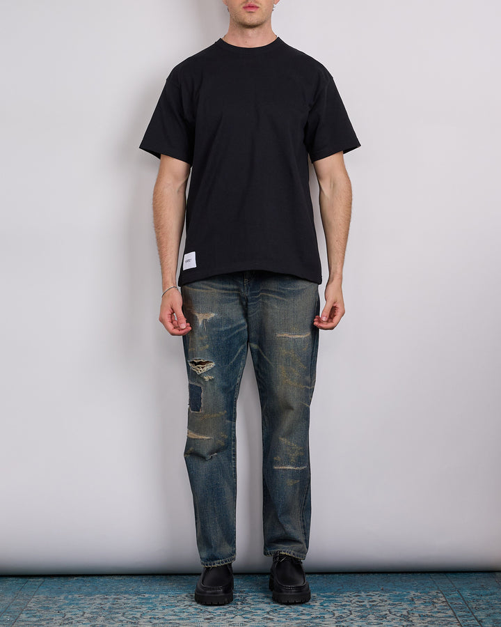 WTAPS Sign YD Label Embroidered T-Shirt Black