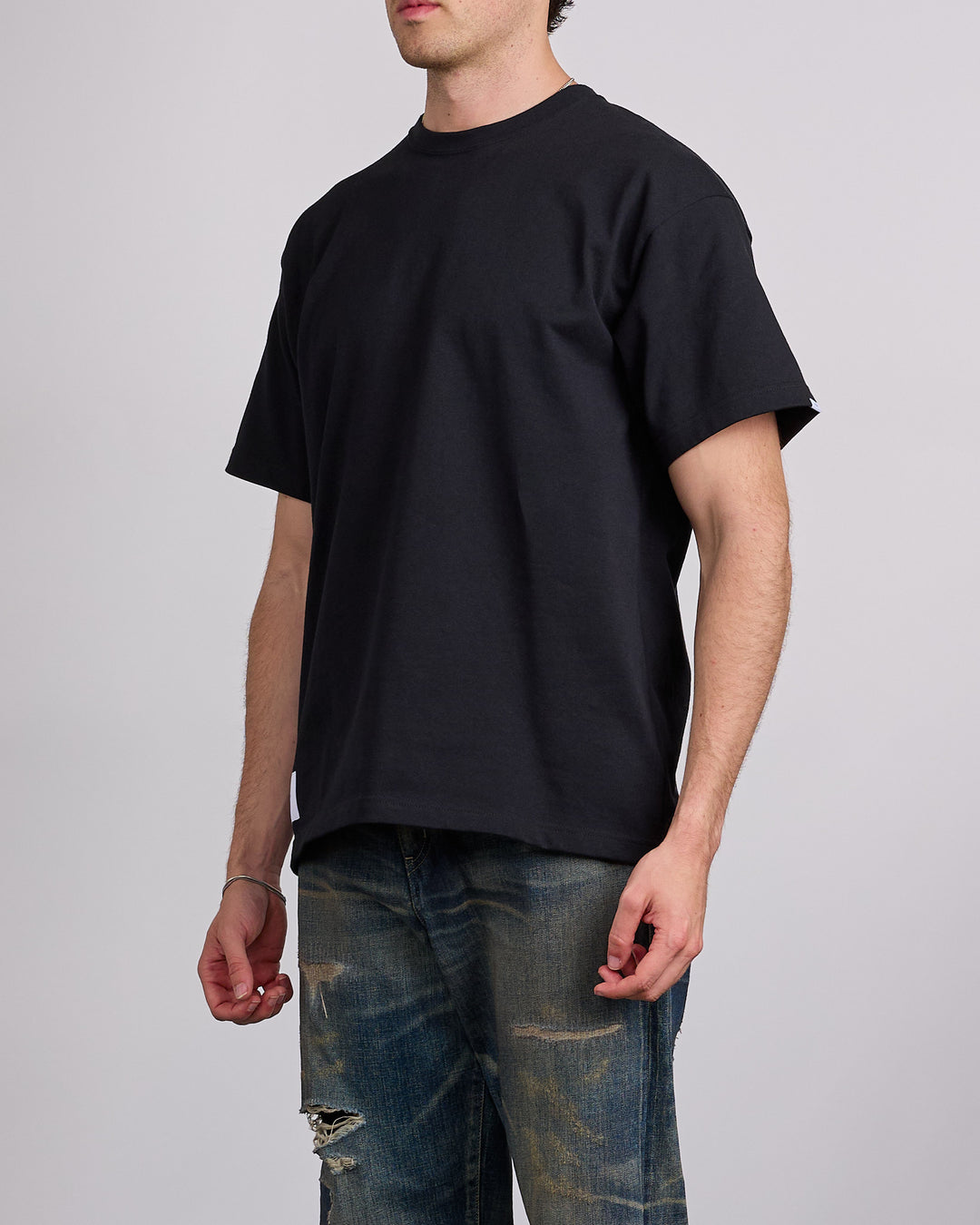 WTAPS Sign YD Label Embroidered T-Shirt Black