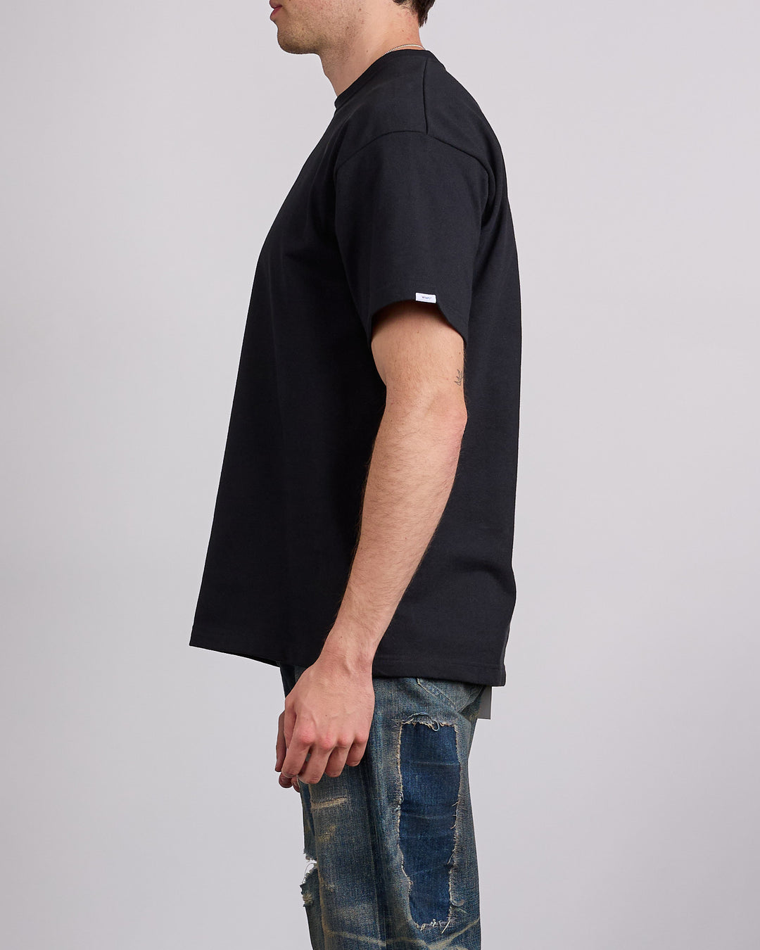 WTAPS Sign YD Label Embroidered T-Shirt Black