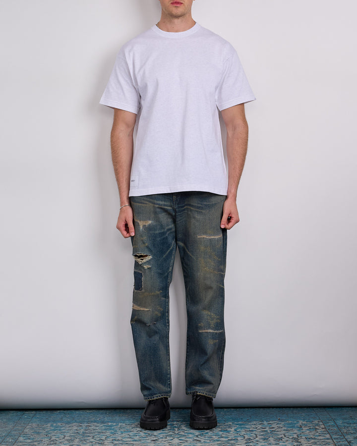 WTAPS Sign YD Label Embroidered T-Shirt Light Gray