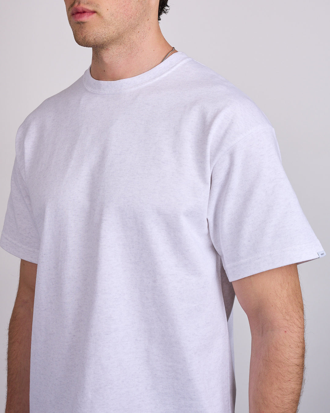 WTAPS Sign YD Label Embroidered T-Shirt Light Gray