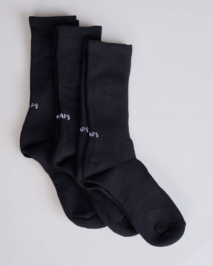 WTAPS Skivvies Sox 3-Pack Sock Black
