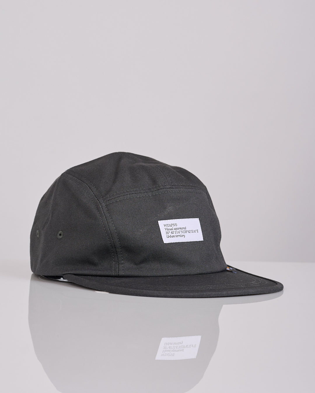 WTAPS T-5 02 NYCO Canvas Cordura 5-Panel Cap Charcoal