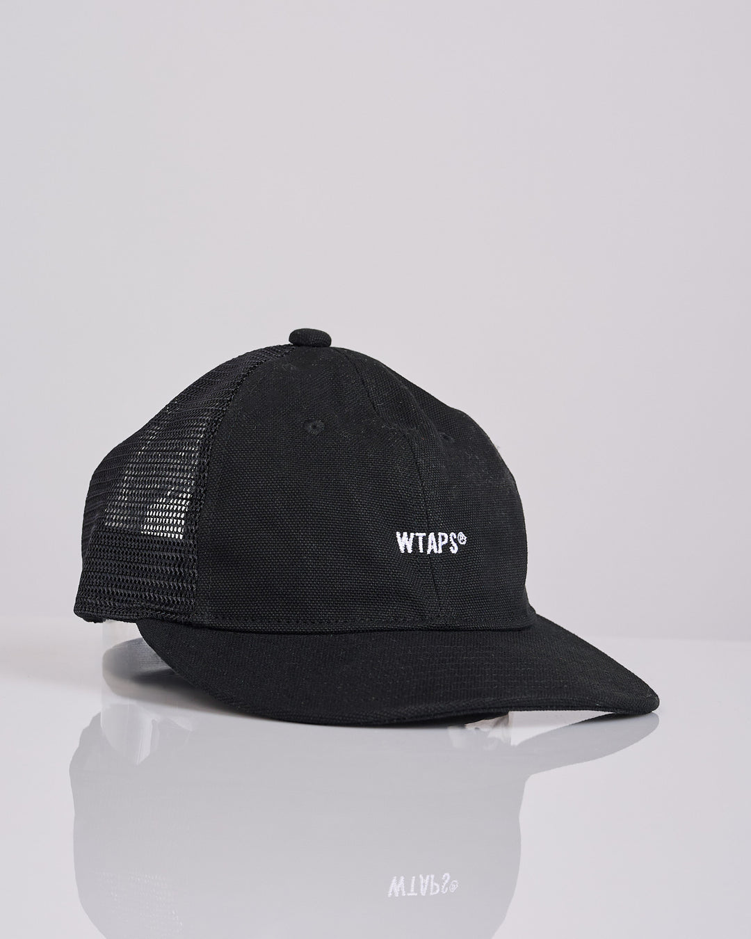 WTAPS T-6M 02 Cotton Canvas Mesh Cap Black