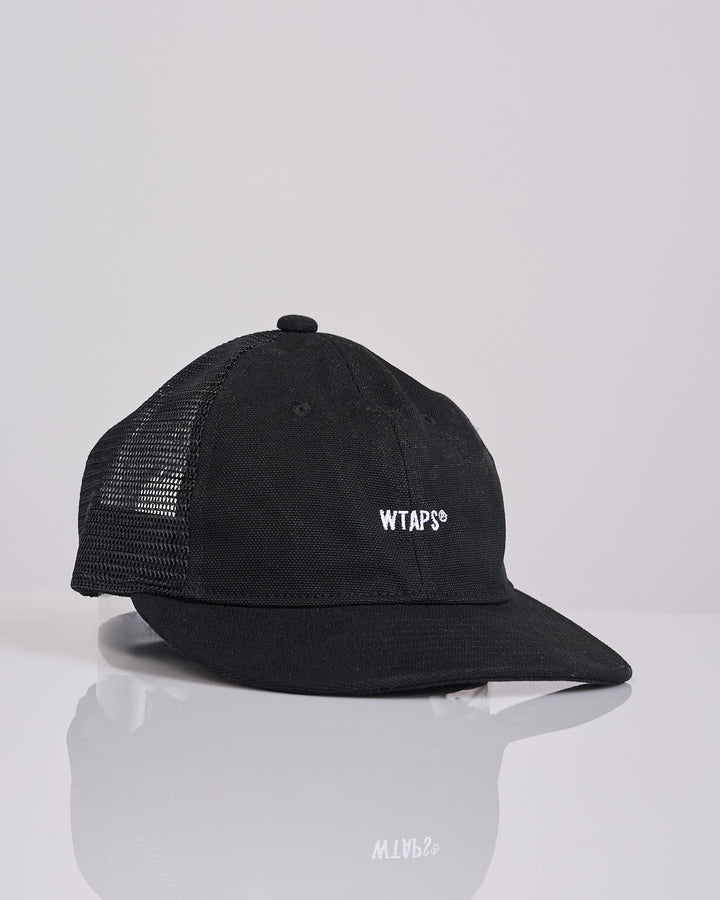WTAPS T-6M 02 Cotton Canvas Mesh Cap Black