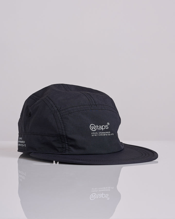 WTAPS T-7 7-Panel Nylon Tussah Pertex Cap Black