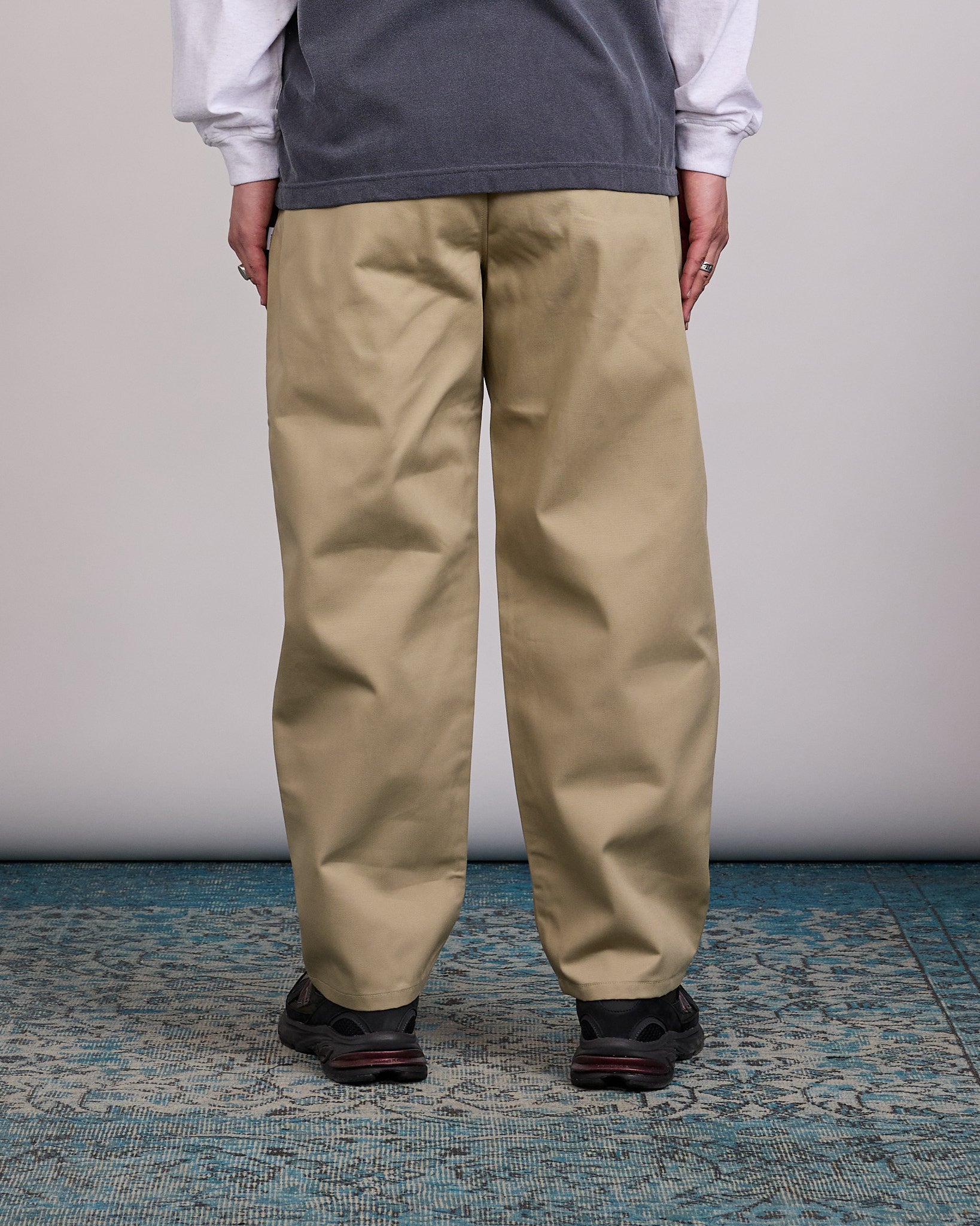 WTAPS TRDT1802 Cptl Twill Double Pleated Pant Beige – LESS 17