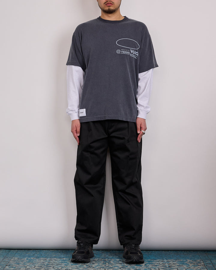 WTAPS TRDT1802 Cptl Twill Double Pleated Pant Black