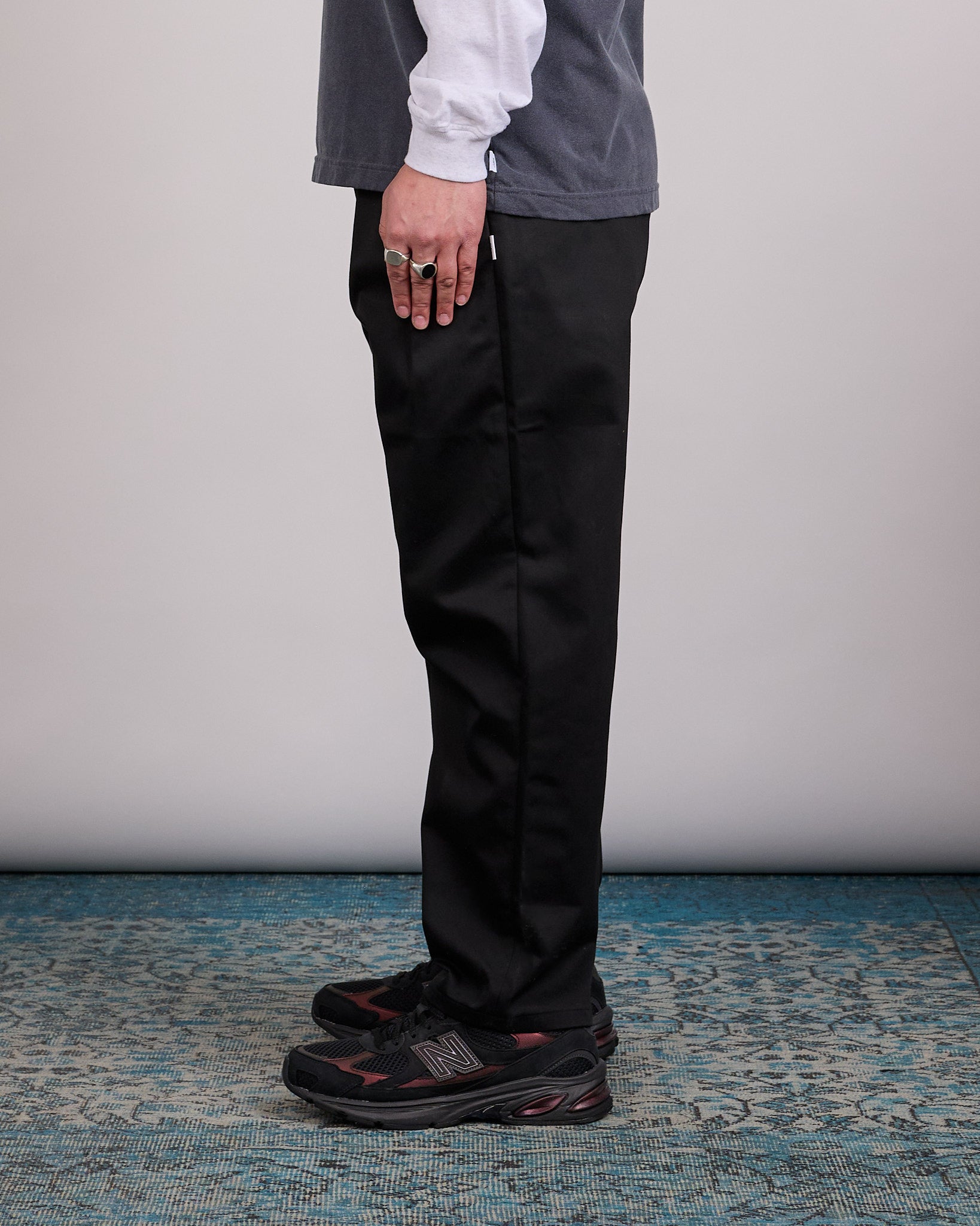 WTAPS TRDT1802 Cptl Twill Double Pleated Pant Black – LESS 17