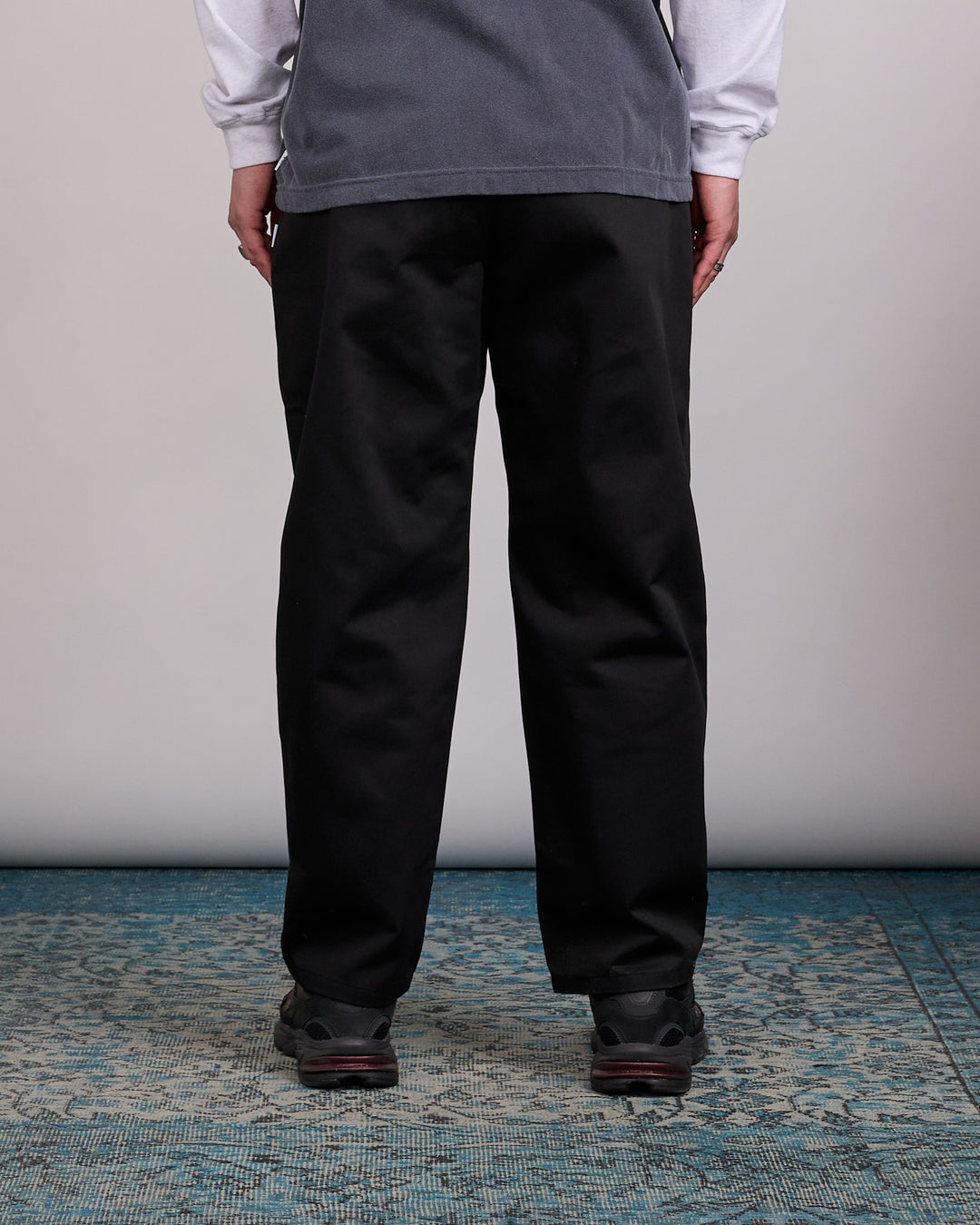WTAPS TRDT1802 Cptl Twill Double Pleated Pant Black
