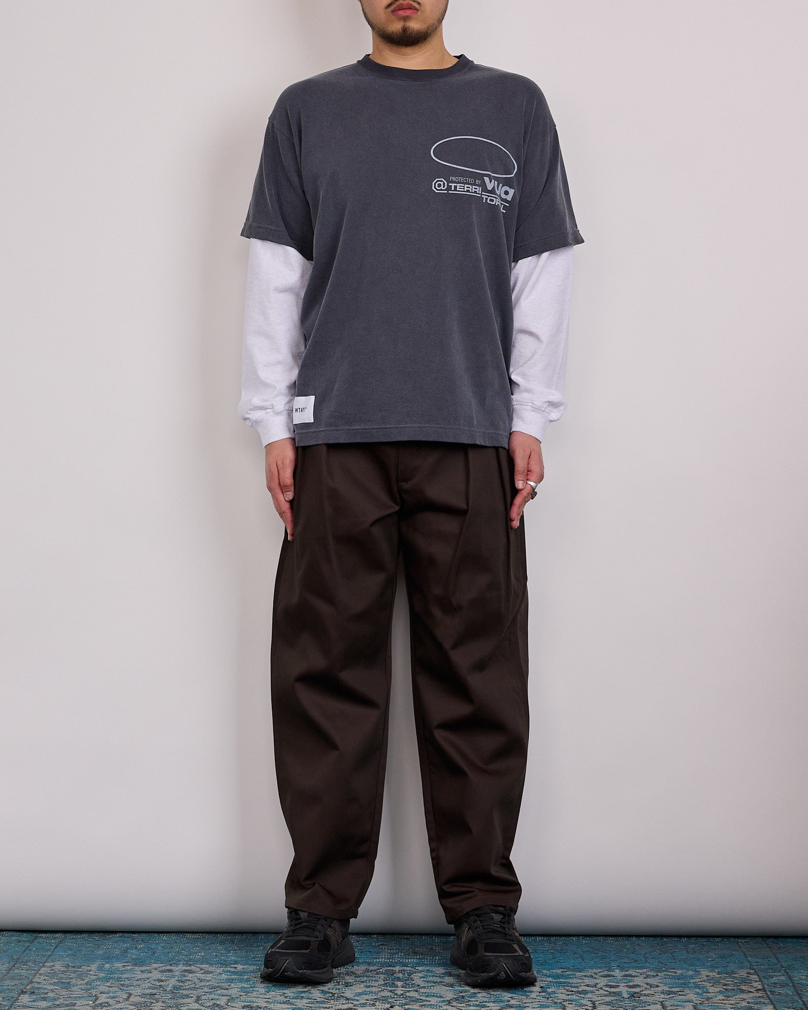 WTAPS TRDT1802 Cptl Twill Double Pleated Pant Brown – LESS 17