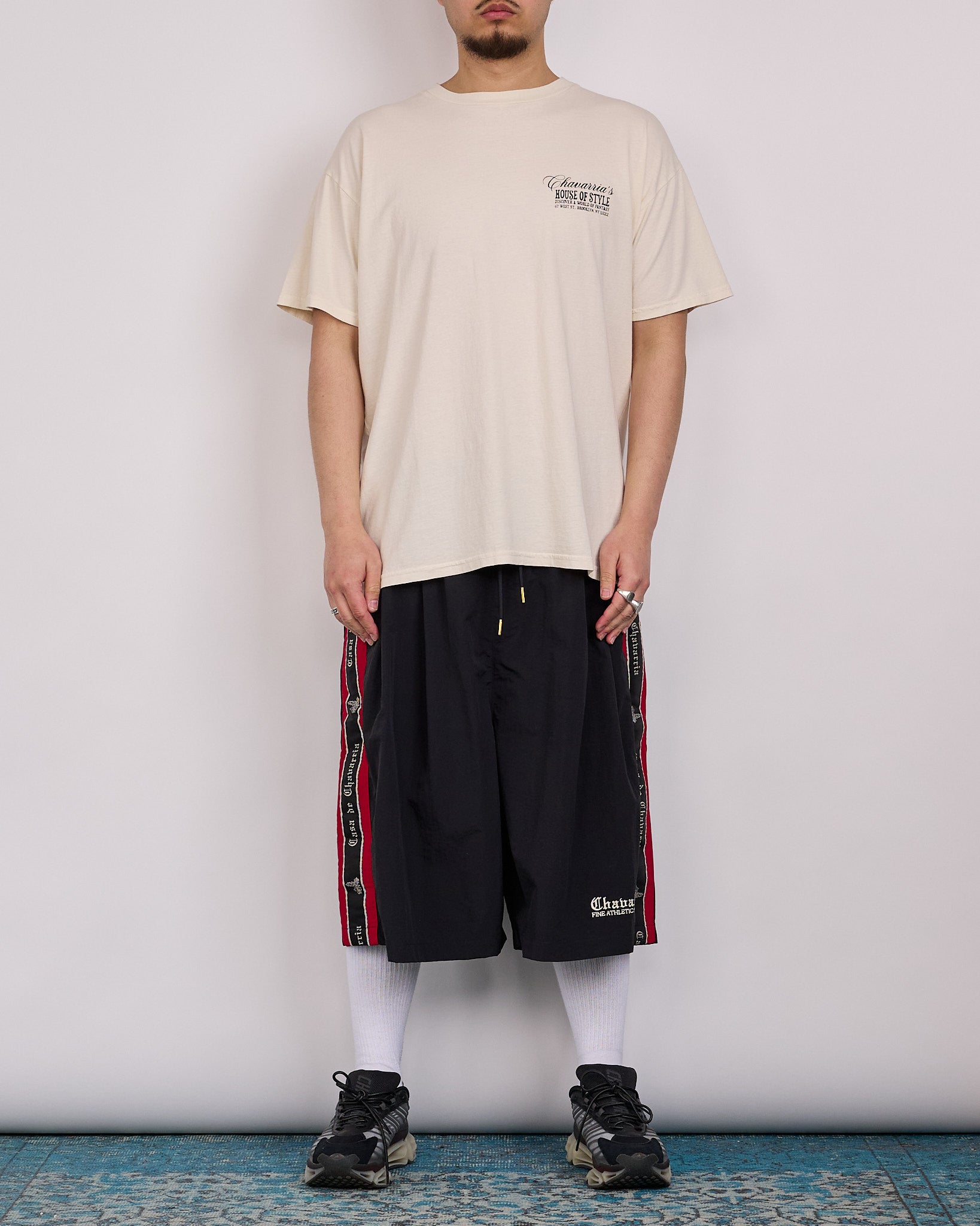 Willy Chavarria Casa de Cavarria Orale Track Short Black – LESS 17