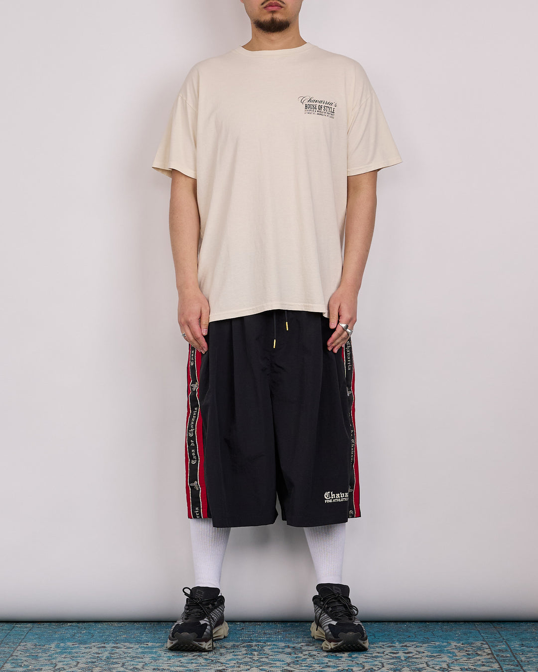 Willy Chavarria Casa de Cavarria Orale Track Short Black