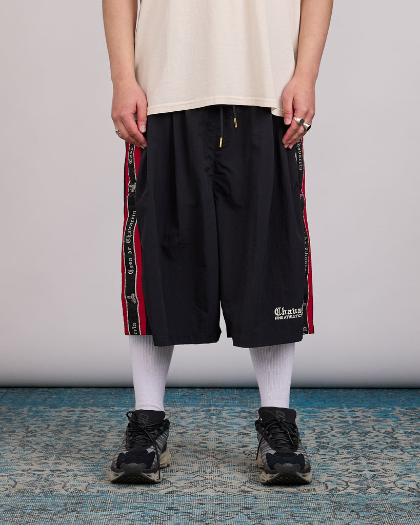 Willy Chavarria Casa de Cavarria Orale Track Short Black – LESS 17