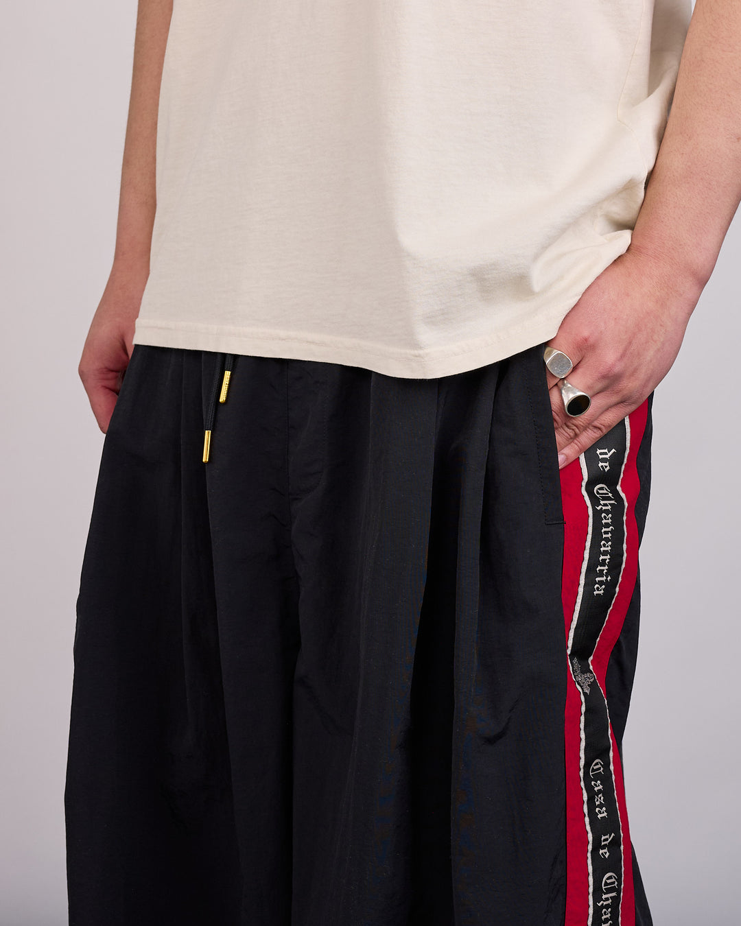 Willy Chavarria Casa de Cavarria Orale Track Short Black