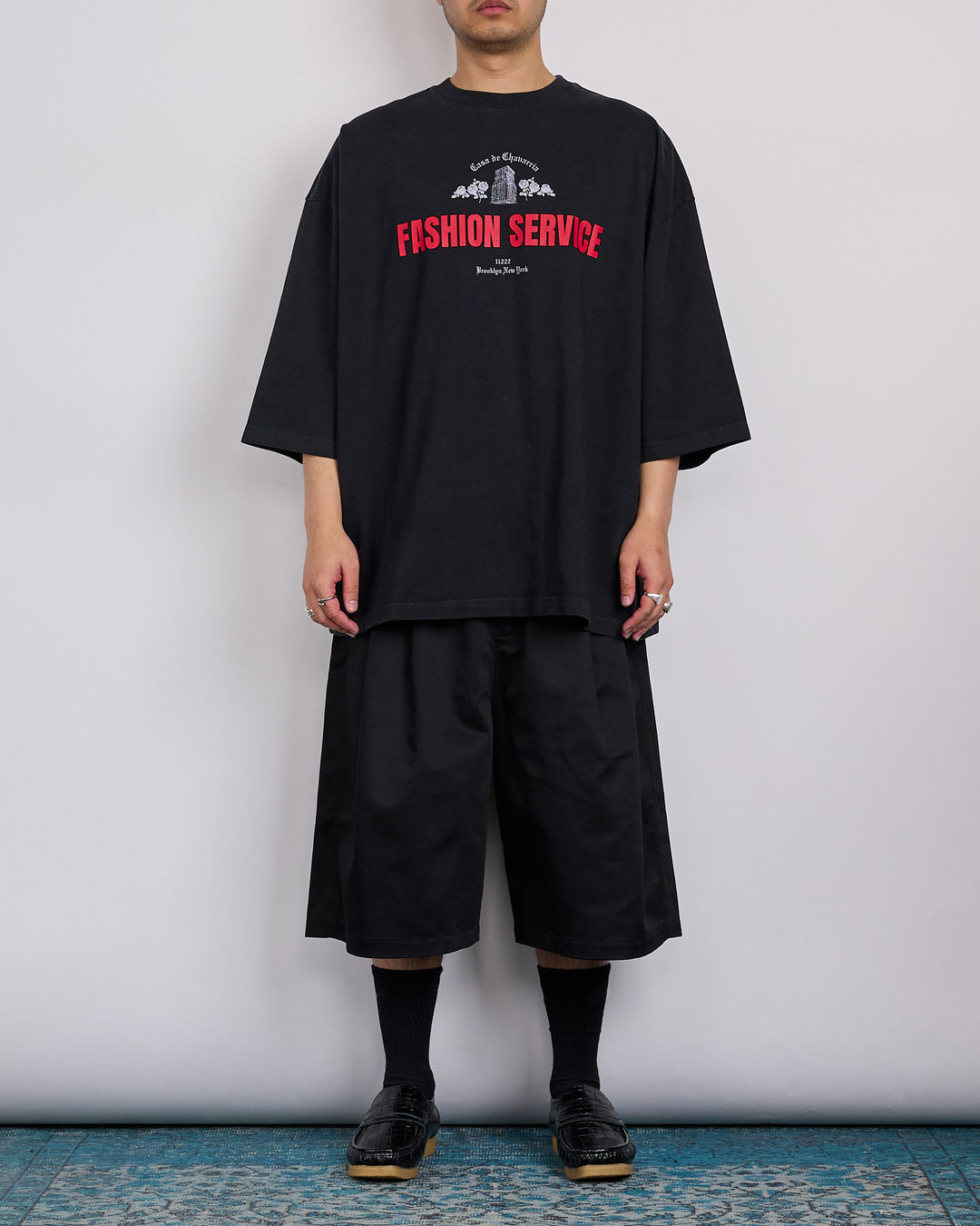 Willy Chavarria Casa de Chavarria Buffalo T-Shirt Black